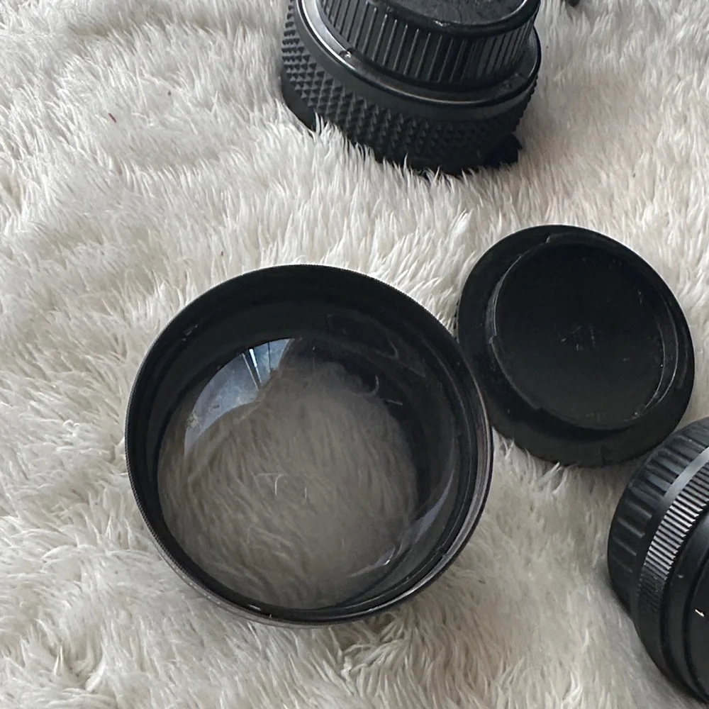 Canon EOS Camera Set with Black Accessories